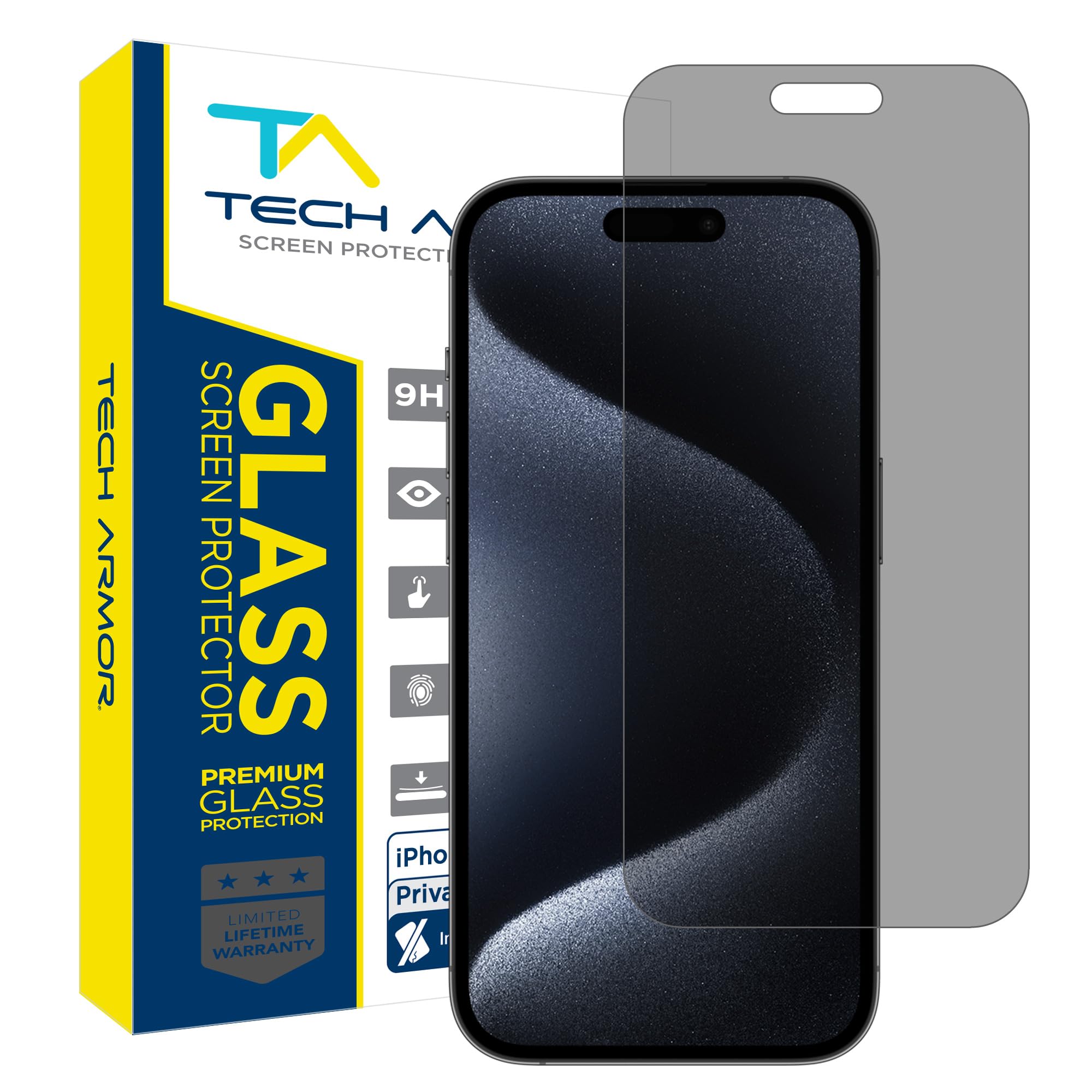 iPhone 12 Pro Max Screen Protector - Privacy Tempered Glass