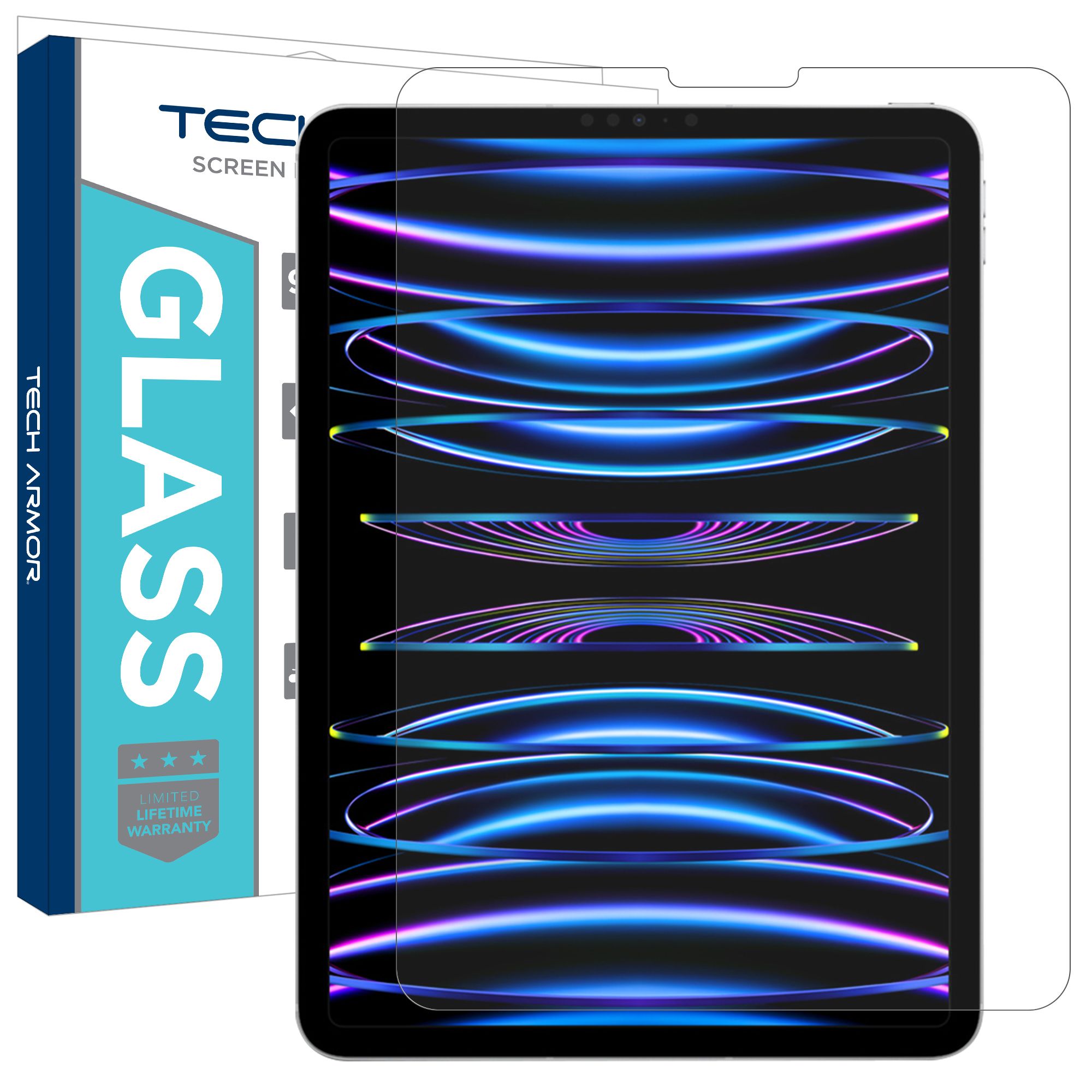 Tech Armor Glass Screen Protector - Apple iPad Air 3 (2019) iPad Pro 10.5  [1-Pk]